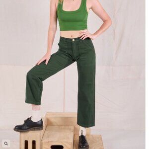 Big Bud Press Mid-Rise Work Pants Cotton Twill - Swamp Green Sz S